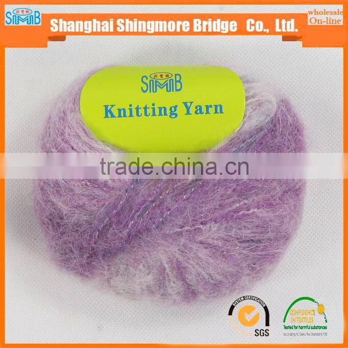 hot selling mohair yarn for hand knitting sweater and scarf with cheap price