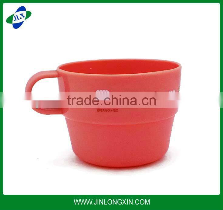 plastic flower cup red cute bottle cup for kids