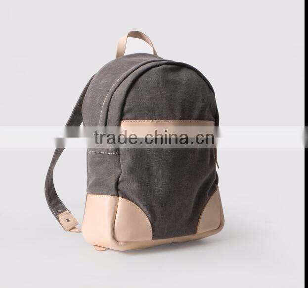 Best selling fashionable canvas backpack bag for wholesale