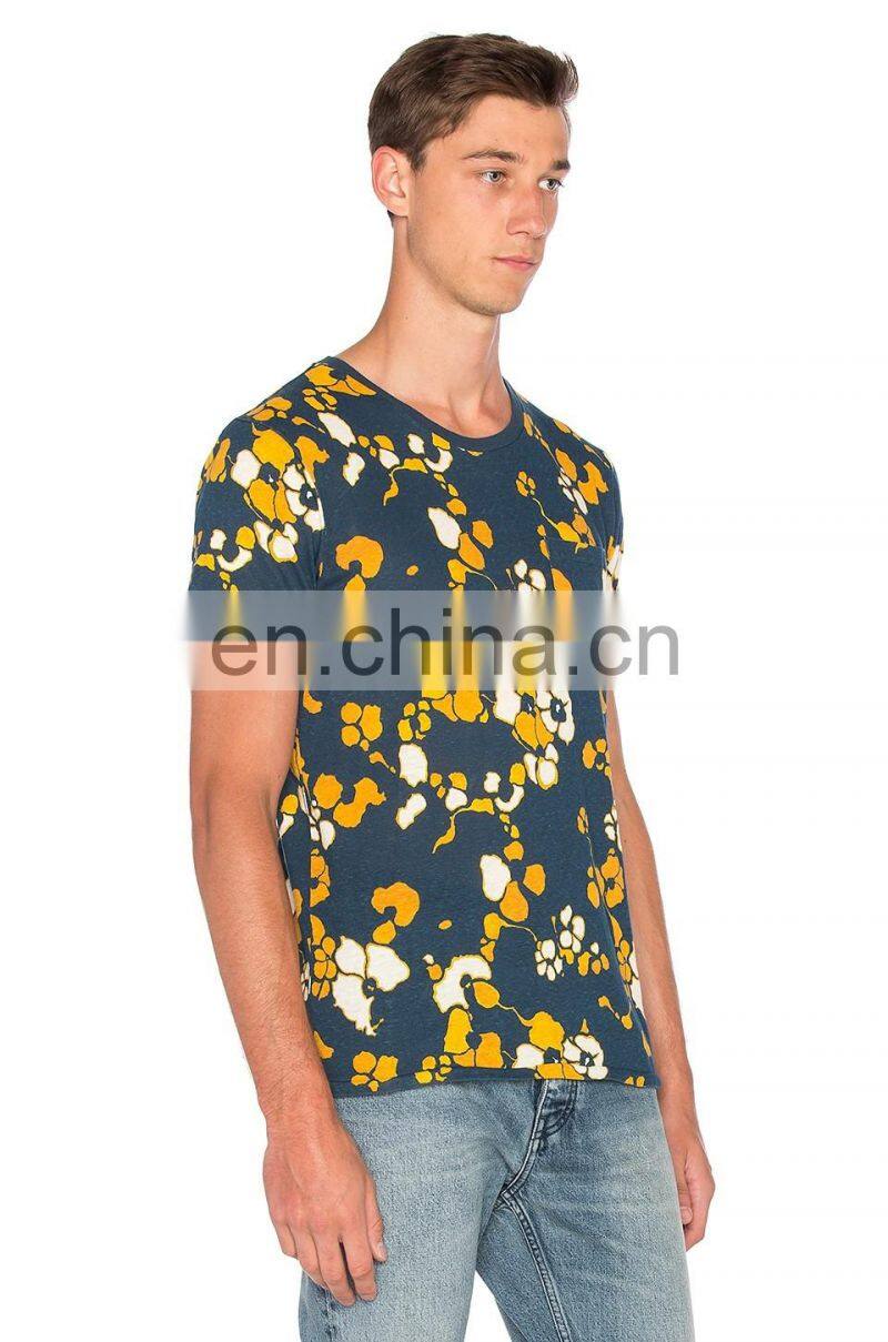 men high quality custom printing design compressed t-shirt