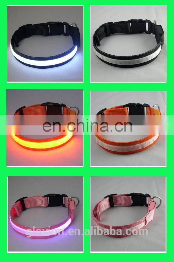 Newest super bright led pet collar light up led pet collar led flashing pet collar