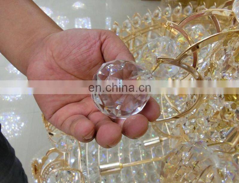 Wholesale 30mm Bright Yellow Crystal Balls for Chandelier Lamp Accessories