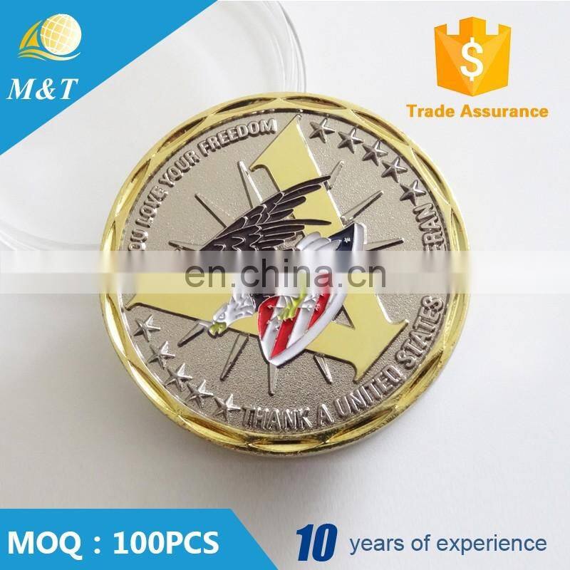 Manufactory production custom gold and silver metal coins