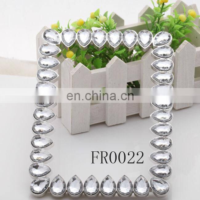 Shining love flower rhinestone photo frame, funny photo frame 2014, wedding photo frame