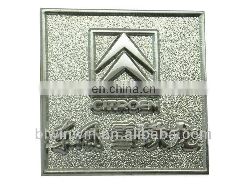 the top selling metal brand logo label with custom logo for firms