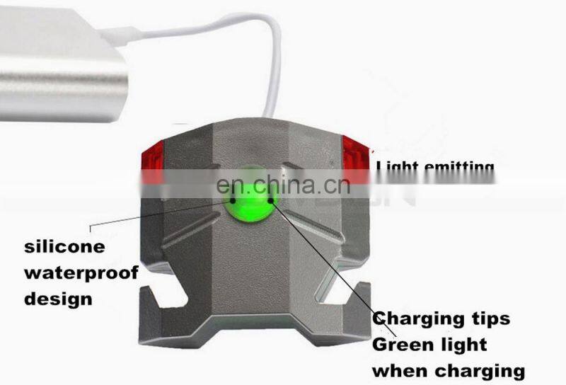 Waterproof Bike Safety Warning Lamp Cycling Rear Plastic Clamp Back Light