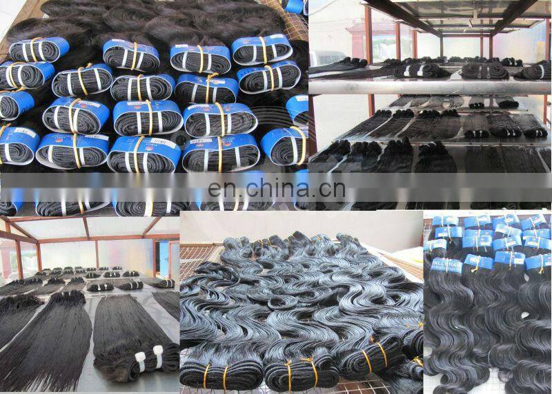 grade 6A virgin human loose wave hair extensions dyeable human virgin remy hair extension