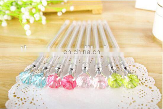 Simulation Diamond Black Ink Gel Pen cute creative Stationery and office supplies