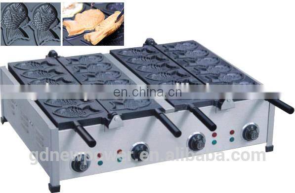 new products !china supplier 24 pieces Nontick Korea waffle make fish shapes machine