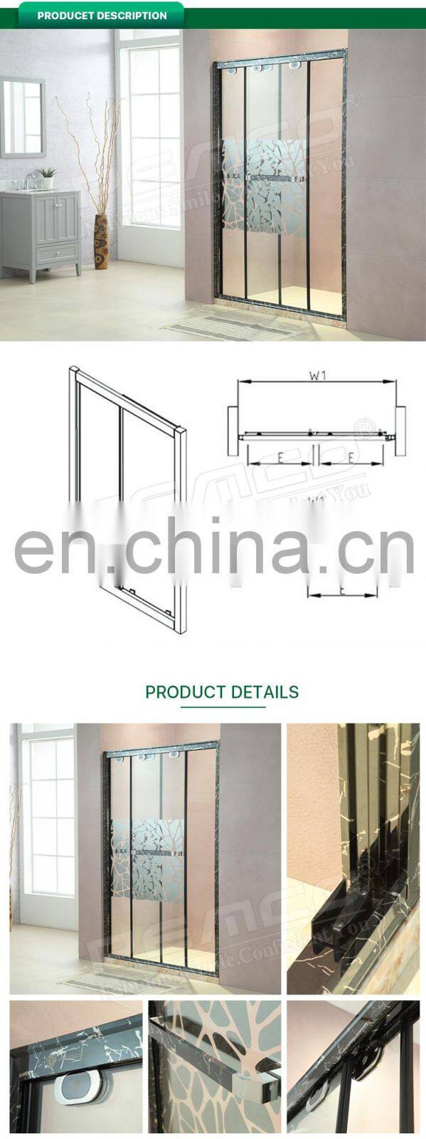 Modern Design Shower Cabin Toughened Sliding Glass Shower Door