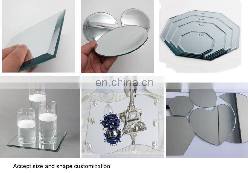 Wholesale Mirror Charger Plate Silver Mirror Glass Plated For Wedding Table