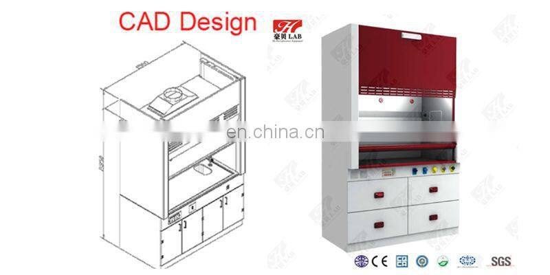 Economic and practical chemistry fume hood and steel fume chamber