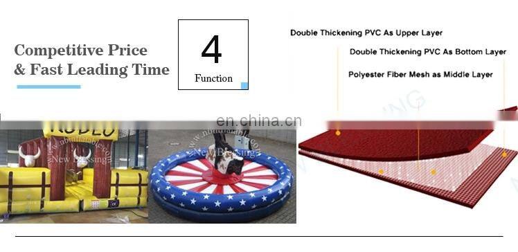 Outdoor Sport Games Mechanical Inflatable Rodeo Bull, Inflatable Bull Riding Machine
