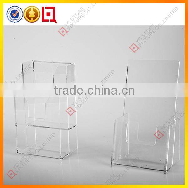 Clear acrylic documents brochure holder