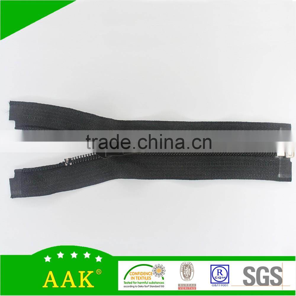 8#Open end nylon separating zipper