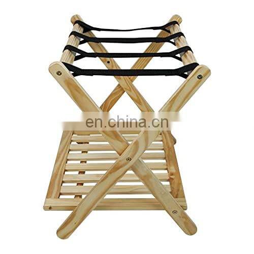 Foldable hotel luggage rack wood ,hotel wooden luggage rack