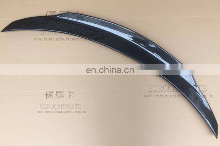 C63 Carbon Fiber rear wing for MB C-class W205 C63 to P-style carbon fiber C63 trunk spoiler fit for W205 C63 14-16y