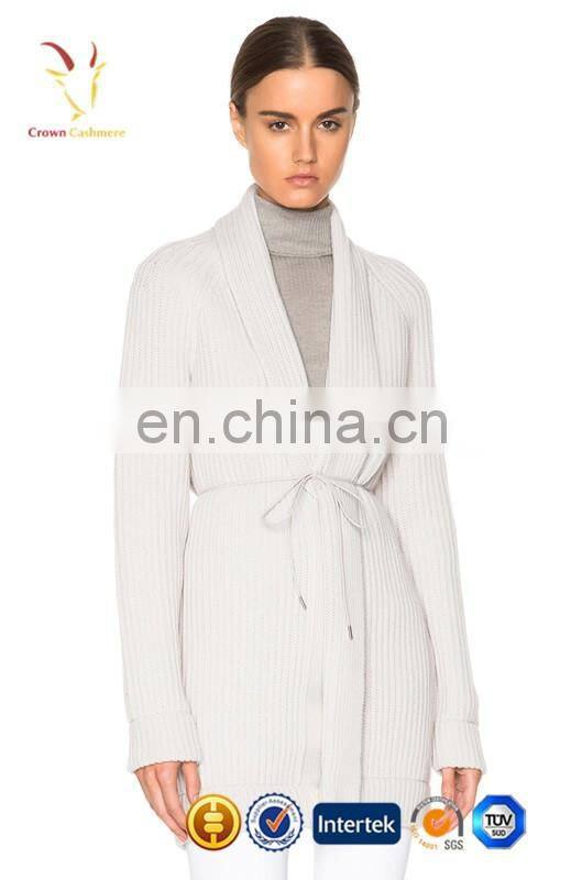 Ladies Fashion No Button Cardigan Sweater Winter Wool Coat Chunky Cardigan