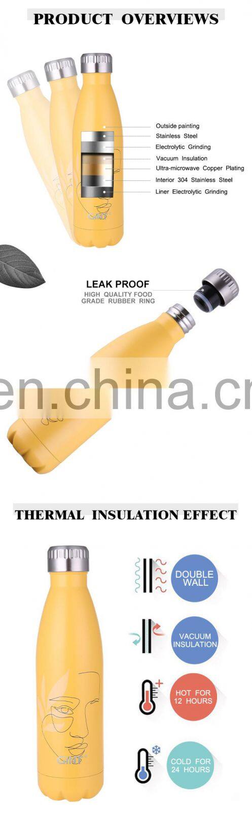 GINT 500ml Manufacture Wholesale Vacuum Drinking Cold Hot Sell Water Bottle