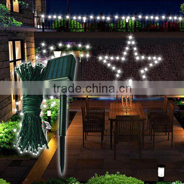 100 LED Solar Powered Fairy String Lights Garden Christmas Party Outdoor Lamp