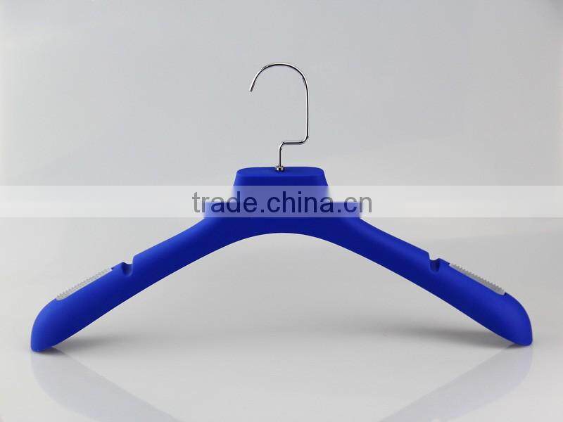 HA6905 colored plastic clothes hanger antislip women coat hanger dress