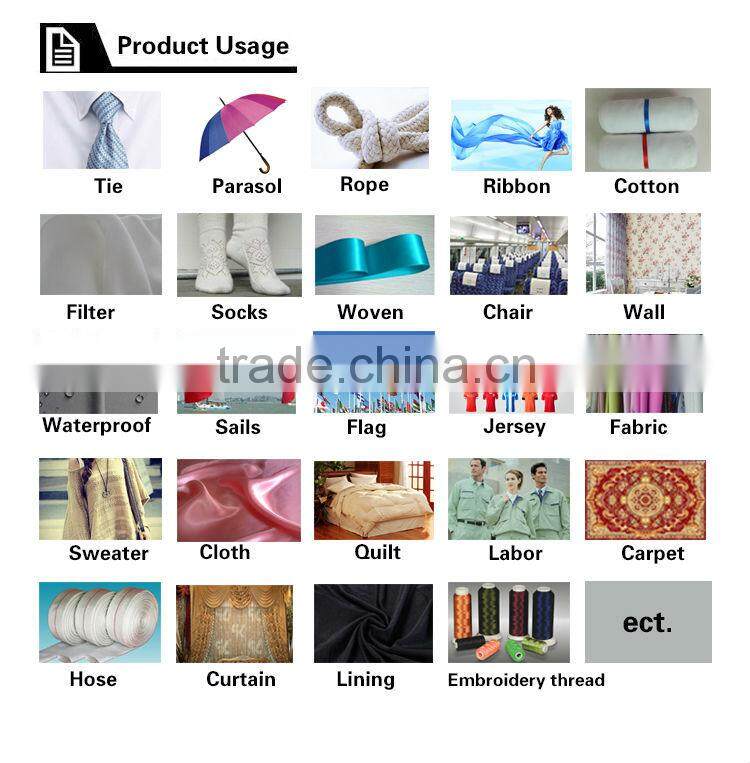 Dope dyed polyester yarn High twist fabric POY