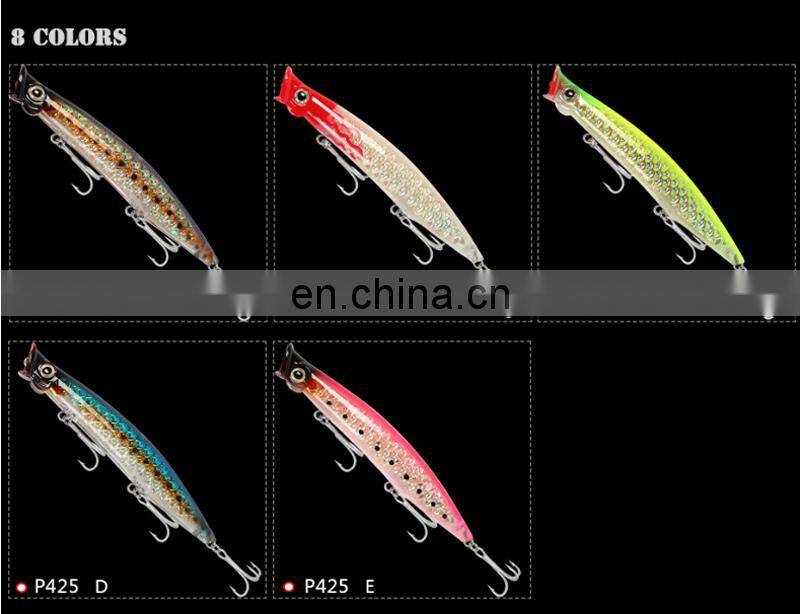 11cm 13.5g Hard Plastic Fancy Colorful Paint Freshwater Saltwater Casting Popper Bait