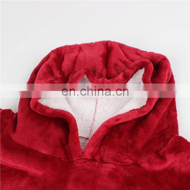 Factory Outlet 2021 Christmas Hooded Fashion Trend All-match Warm Outdoor Cool and Warm Lazy Hedging TV Blanket Couple Pajamas