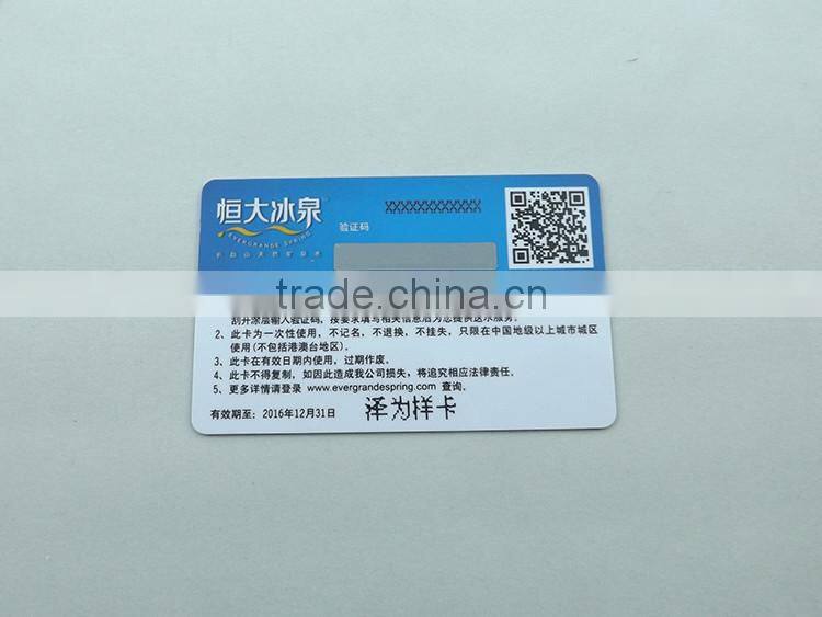 paper scratch recharge card,telecom scratch recharge card