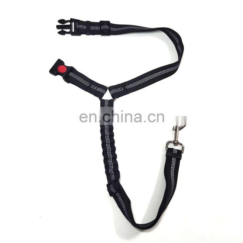 Pet Car Seat Belt Dog Seat Belt Dog Leash Vehicle Belt Adjustable Cushioning Elastic Reflective Safety Rope for Dog Cat