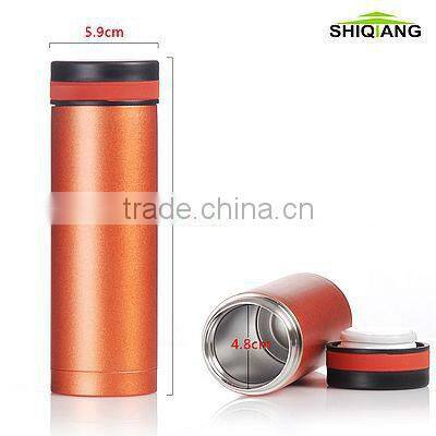 300ml stainless steel vacuum bottles with color finishing