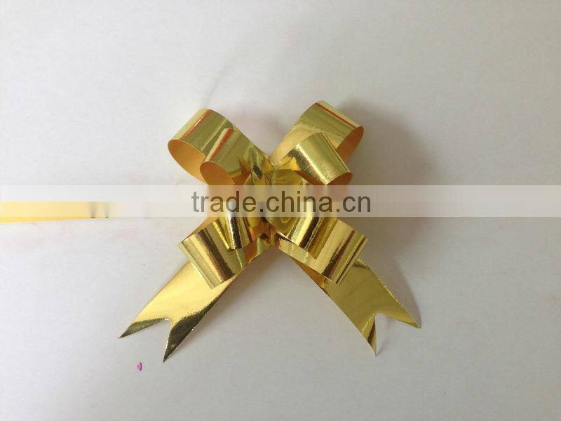 Organza Ribbon Bowknot, gift box wrapping with butterfly ribbon pull bow