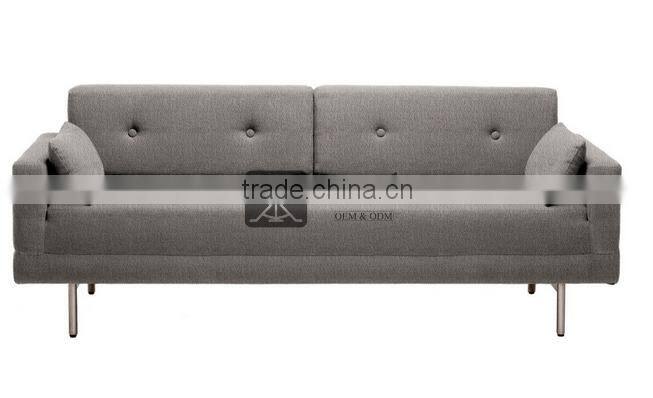 SF-172 Sitting Room Modern Fabric Sofa With Steel Legs