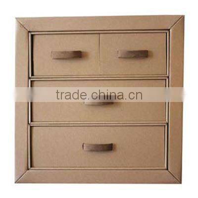 3 layer cardboard tabletop storage drawer
