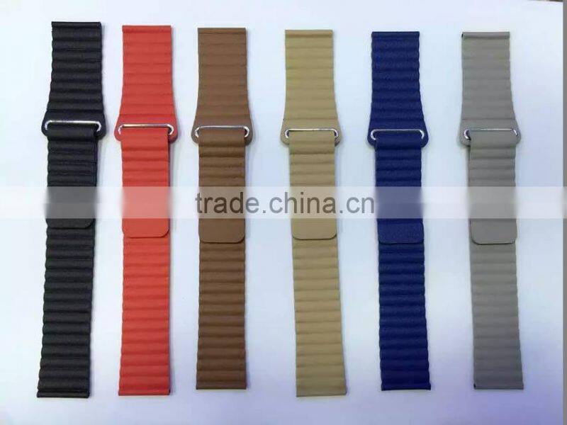 high quality link Bracelet Strap leather loop for Fitbit Blaze tracker Smart Fitness Watch band