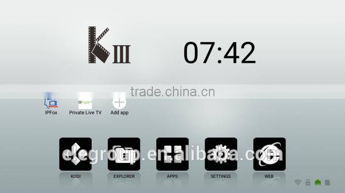 KIII Amlogic S905 Android 5.1 Lollipop TV BOX 4K Quad Core 2GB/16GB 2.4G/5GHz BT4.0 KODI Pre-installed 1000M LAN dual