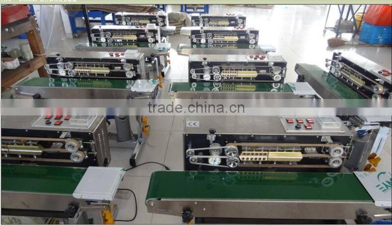 Automatic sealing machine continuous band sealer machine with gas filling (band sealer )