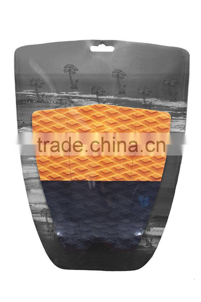 OEM EVA traction pad, 45 Degree Curved Cut EVA Surfboard Traction Pad, EVA tail pad