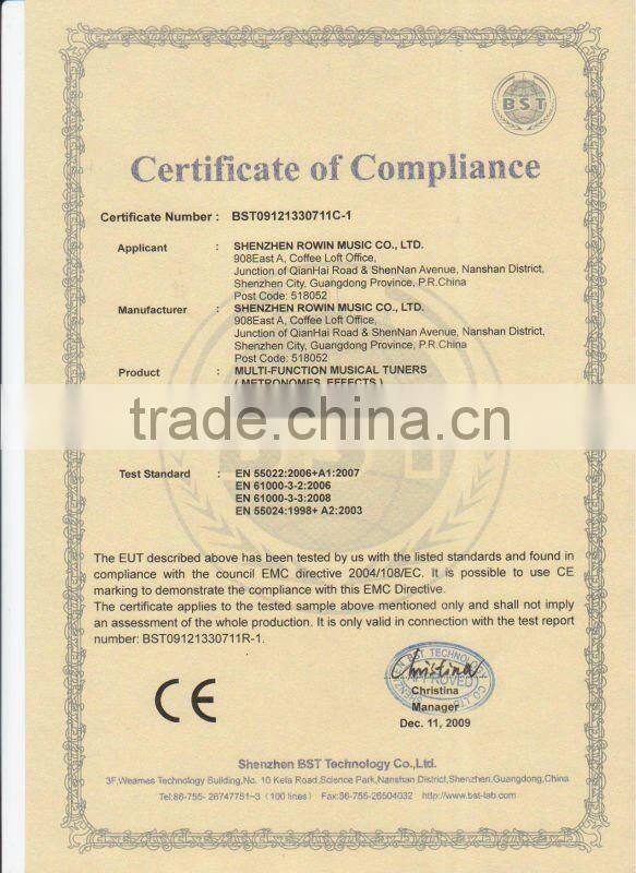 High quality rowin zinc alloy guitar capo