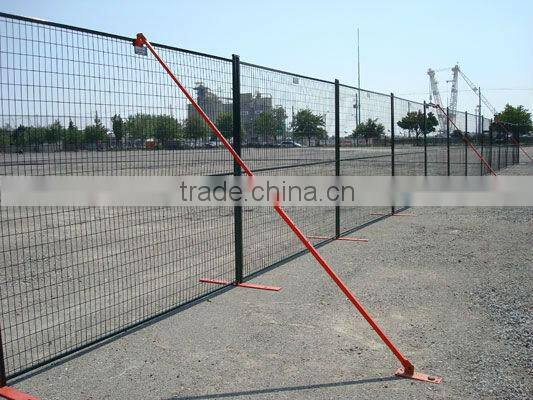 galvanized and pvc /painted welded temporary fence barrier