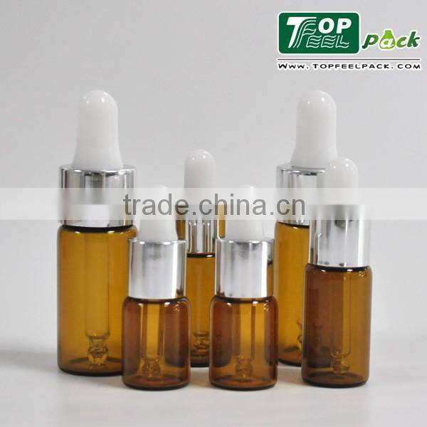 10ml Amber Glass Bottle with Dropper for Liquid/Amber Essential Oil Bottle