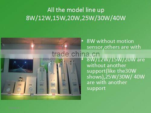 60w all in one solar street light for street ,road ,park and highway