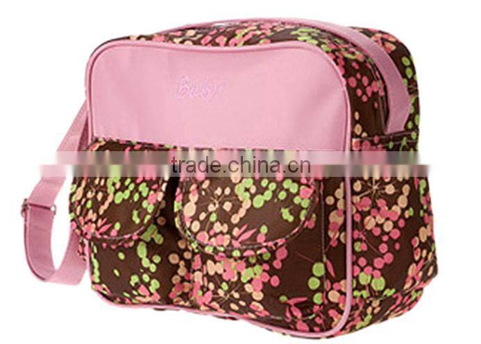 Latest Multifunctional Printing 600D Fabric Diaper Bag/Cross Mommy Bag