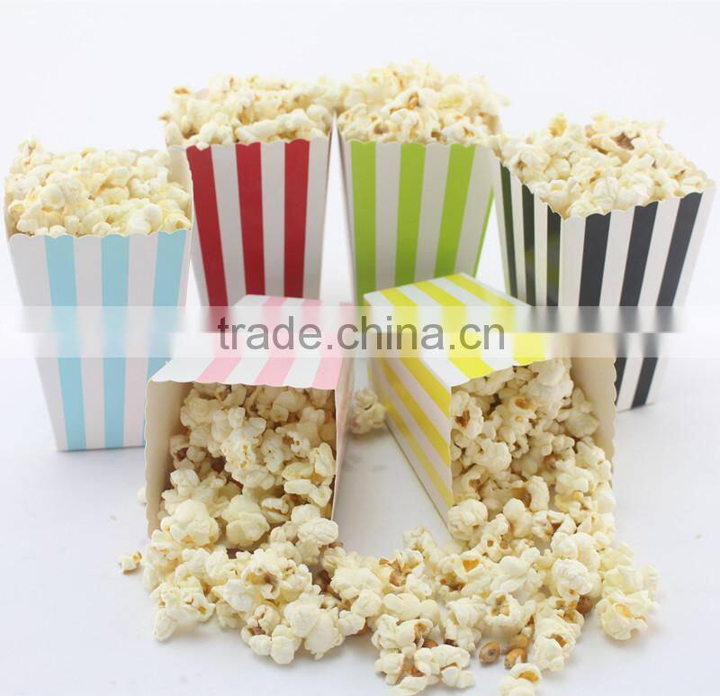 Striped Party Favor Bags Boy Girl Baby Shower Birthday Party Wedding Candy Popcorn Boxes