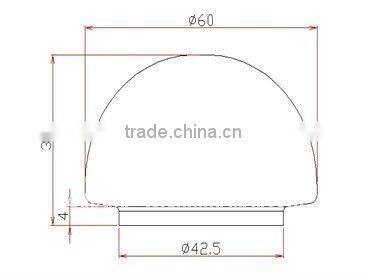 LED Diffusion plastic mushroom transparent bulb light cover