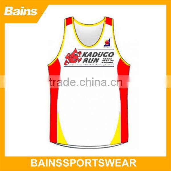 wholesale running wear/custom running wear/sports singlets