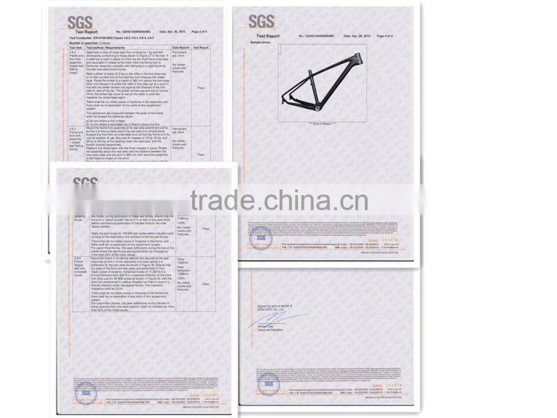 Wholesale 27.5er mtb carbon frame 650b for mountain bike, size in 15"/17'/19"/21"