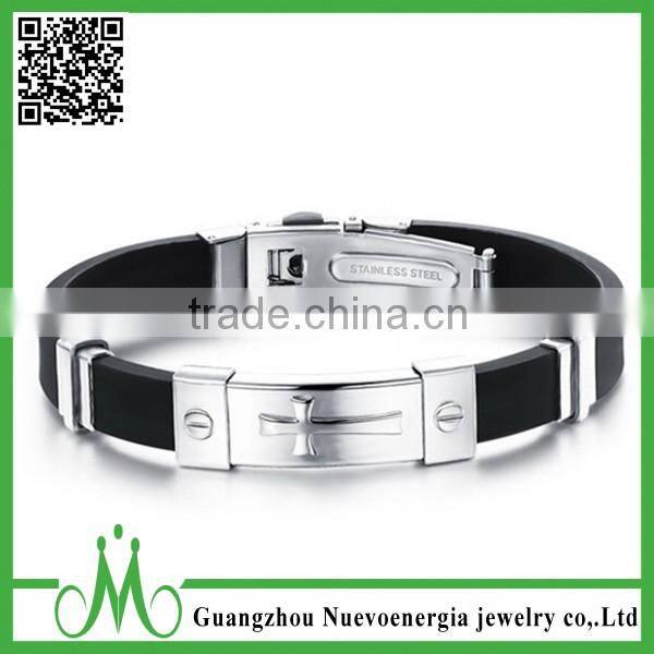 2015 new products chain bracelet silicone on alibaba