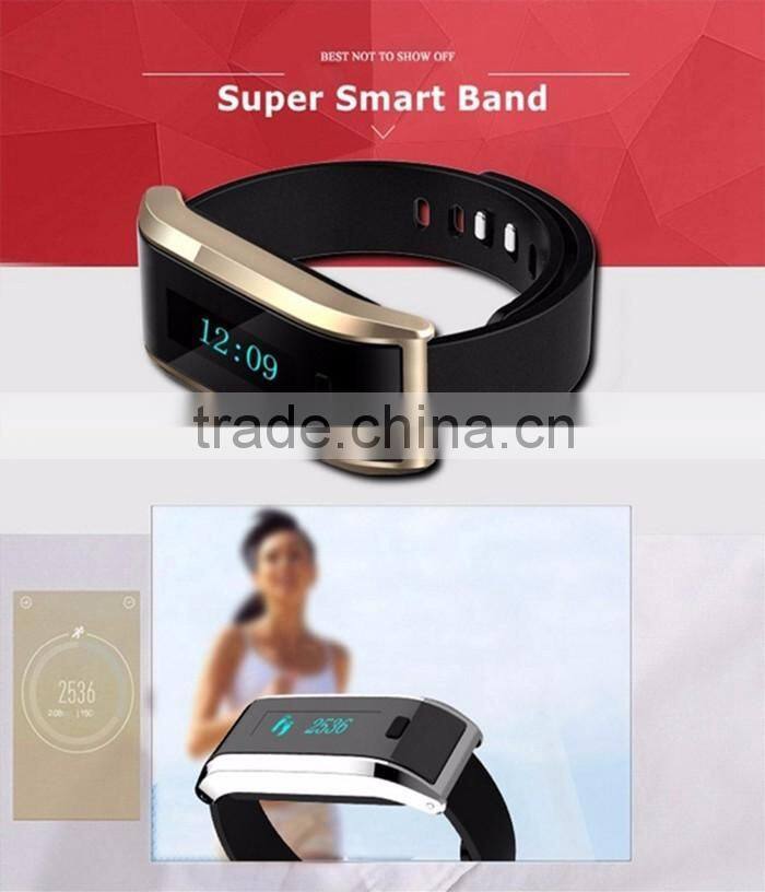2015 new IP67 waterproof OLED screen Smart Wristband Watches TW07 Bluetooth 4.0 Smartband Sport Bracelet Self Selfie Controller