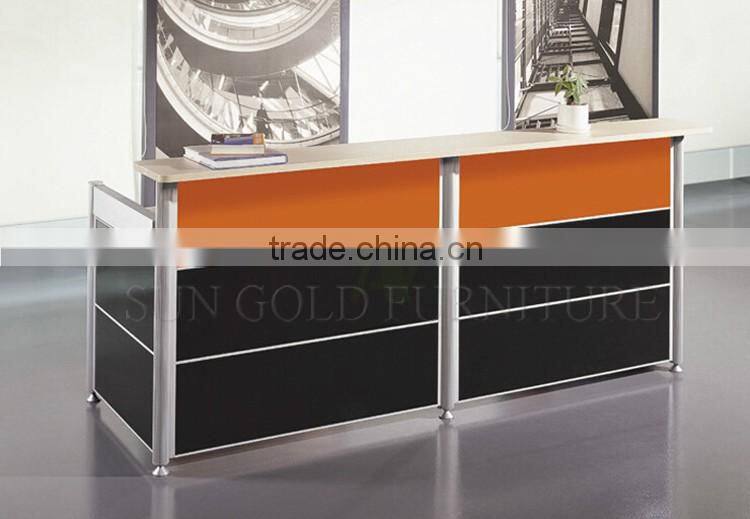 Modern salon reception table design 2 person reception desk (SZ-RTB030-1)